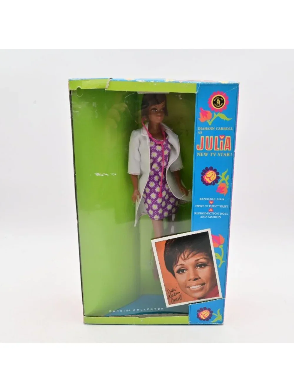 Diahann Carrol As Julia Barbie Collector 2008 Anniversary Edition Pre-owned
